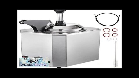 VEVOR Cheese Dispenser with Pump 2.6 Qt Capacity Cheese Warmer Stainless Steel Review