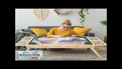 Jigsaw Puzzle Table with Folding Legs 30 "x 22" Wooden Puzzle Table Review