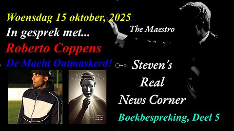 WOENSDAG 15 OKTOBER 2025 - BOEKBESPREKING MET ROBERTO, AFLEVERING 5 (zie beschrijving)