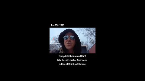 Trump Tells Zelensky & NATO Take Russia’s Deal