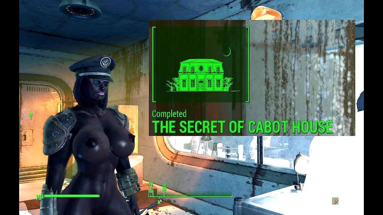 fallout 4 the secrets of Cabot house naked busty boobs Breast Expansion huge tits