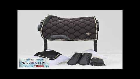 ROYAL EQUESTRIAN DRESSAGE SADDLE PAD BLACK GOLD FULL Review