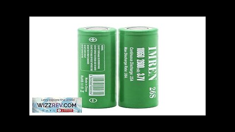 USA Direct 200Pcs Cylindrical 26S High Power 18650 2600mAh 3.7V 25A Rechargeable Review