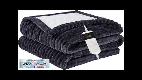 Electric Blanket Heated Twin Size Soft Flannel Heating Blanket with 8 Hours Review