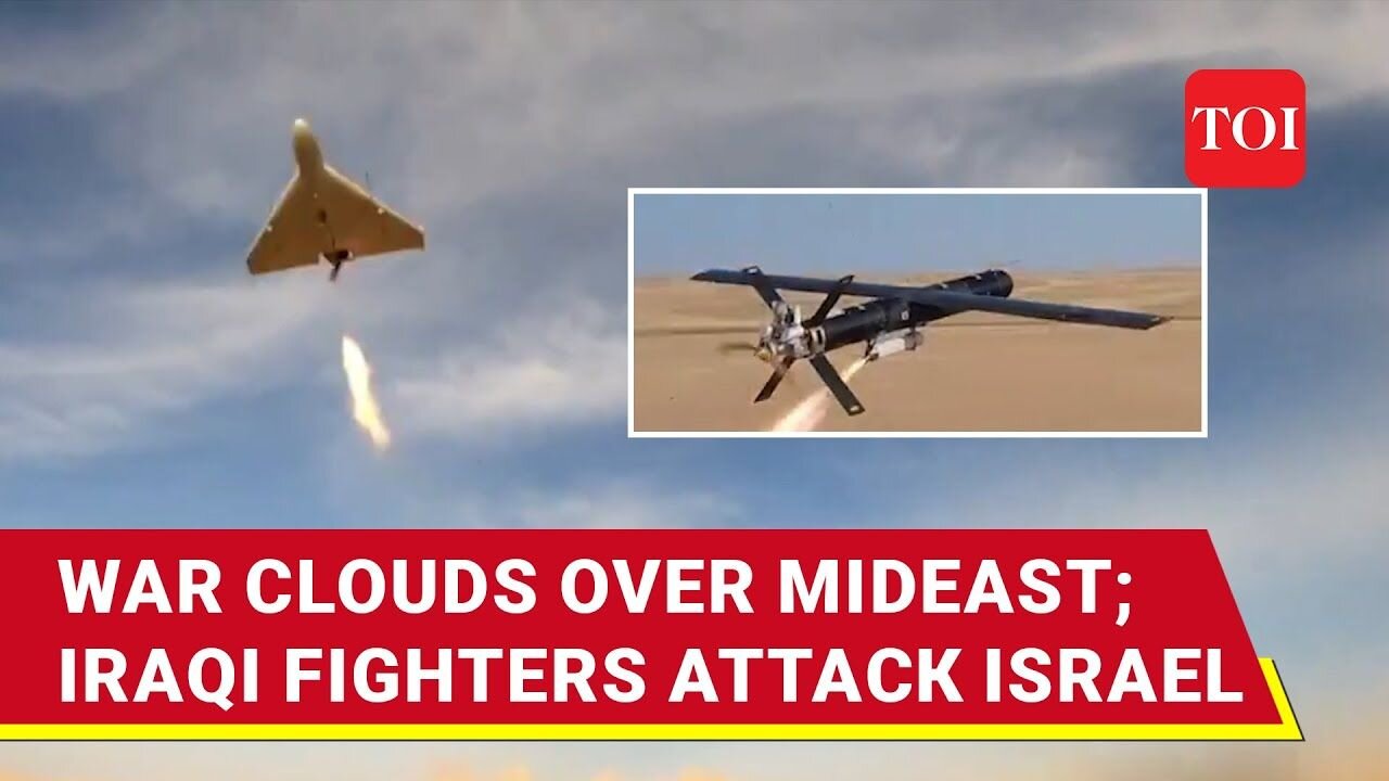 Iraqi Fighters Attack Israel From Air & Sea; Big Spike In Attacks After Iran FM's Mideast Tour