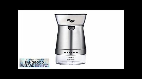 USB Electric Coffee Grinder Stainless Steel Adjustable Professional Coffee Bean Mill Pepper Review