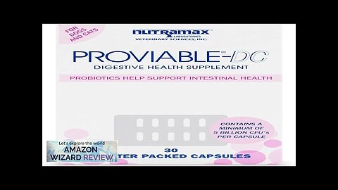 Proviable Digestive Health Supplement Multi-Strain Probiotics and Prebiotics for Cats Review