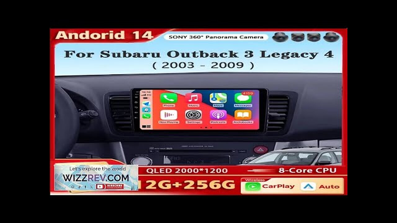 QLED Android 14 For Subaru Outback 3 Legacy 4 2004 2005 2007 Review