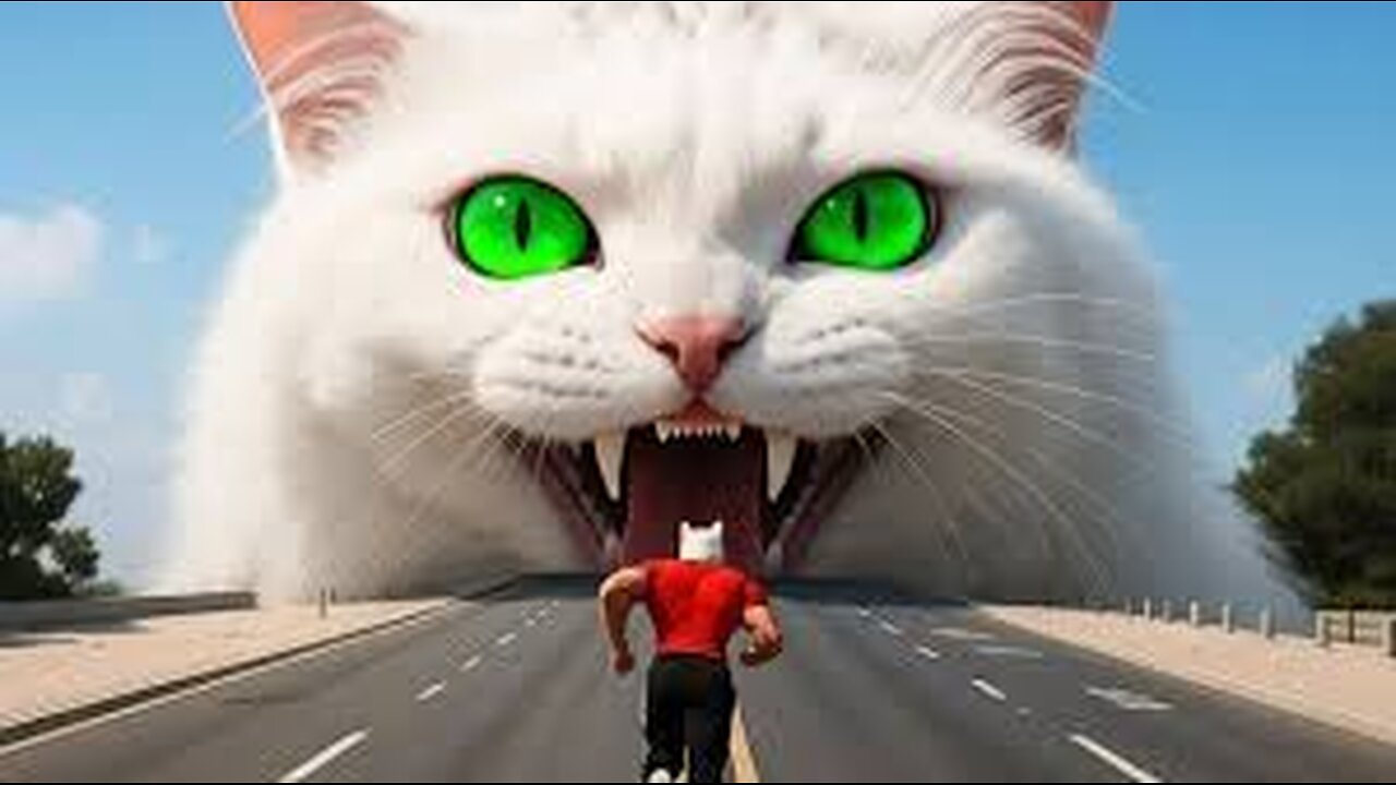 🐛🤯Superman Kitten Eats Everything After Swallowing a Magic Bug! 🍔🚓