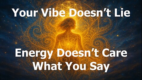 Your Vibe Doesn’t Lie — Energy Doesn’t Care What You Say