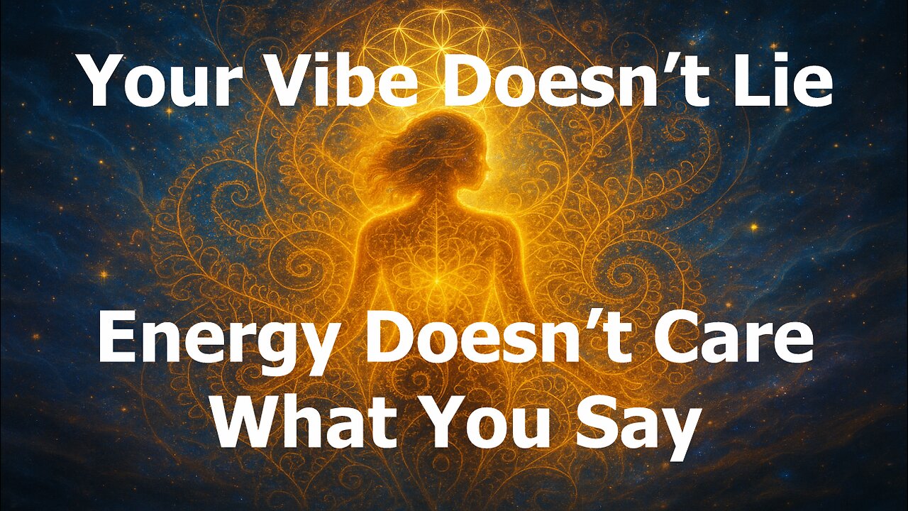 Your Vibe Doesn’t Lie — Energy Doesn’t Care What You Say