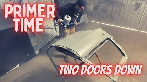 Getting TWO DOORS into PRIMER - HJ WAGON BEATER BUILD EP 10