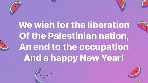 We wish for the liberation Of the Palestinian Nation - Version 1