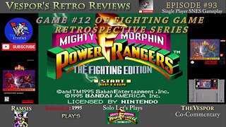 Mighty Morphin Power Rangers Fighting Edition (SNES) | Fighting Game Retrospective #12 | 🥊🥋🎮