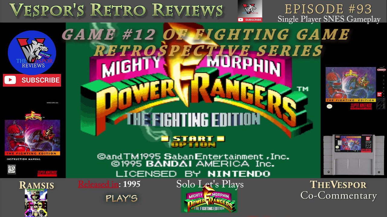 Mighty Morphin Power Rangers Fighting Edition (SNES) | Fighting Game Retrospective #12 | 🥊🥋🎮