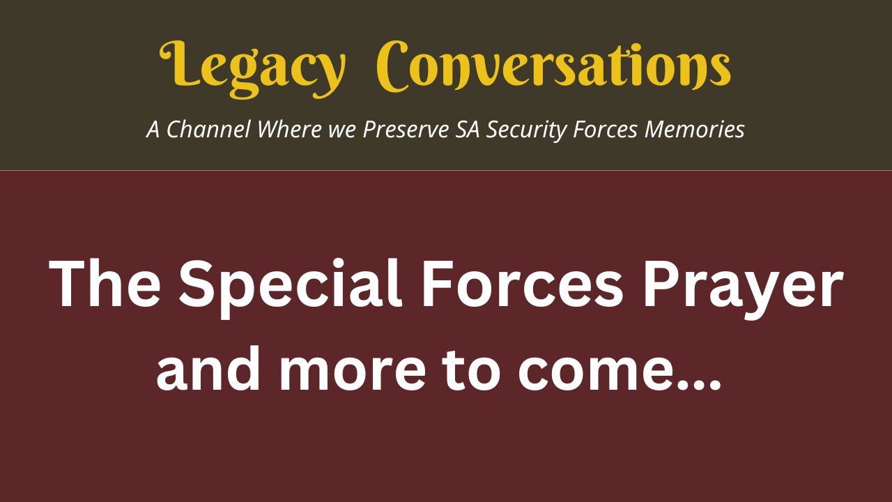 The Special Forces Prayer