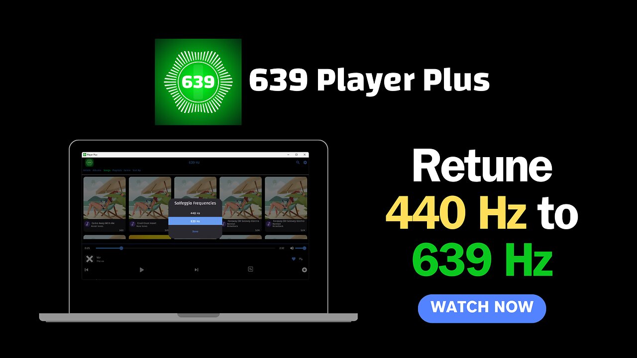 Retune 440 Hz To 639 Hz on Windows