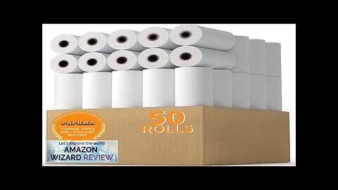 2 1/4'' x 50' Thermal Paper 50 Rolls PAPRMA 2.25x50ft Receipt Paper Review