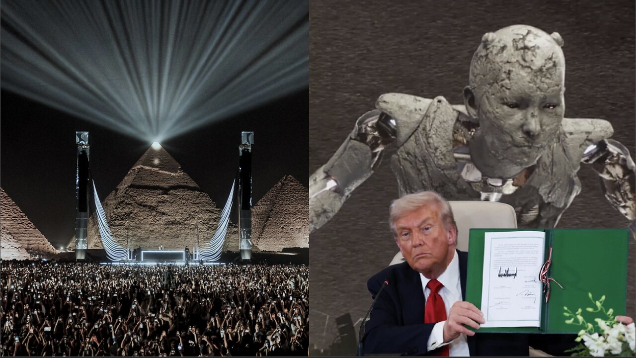 TRUMPS PEACE DEAL & THE ANTICHRIST RITUAL AT THE PYRAMIDS FOR THE DAWNING OF THE NEW WORLD ORDER!