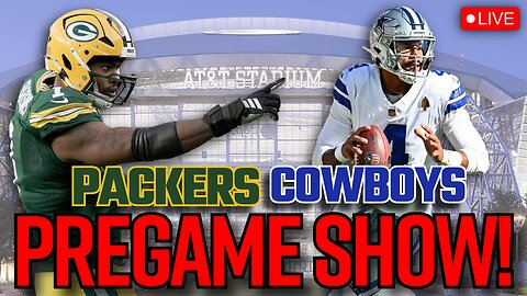 Green Bay Packers vs Dallas Cowboys LIVESTREAM Pregame Show!