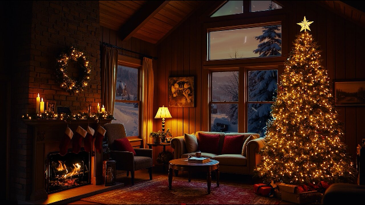 🎅Winter Dreams Soothing Fireplace Ambience for Relaxation 🎄