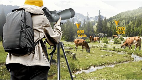 Spotting Scope for Target Shooting with Upgraded Tripod