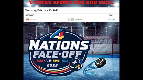 T-Backs Sports Bar and Grill Sports Schedule and Sliders special for Thursday Feb 13, 2025