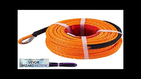 VEVOR Synthetic Winch Rope 3/8" x 100ft Winch Cable with G70 Hook Review