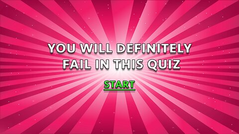 Difficult Knowledge Quiz