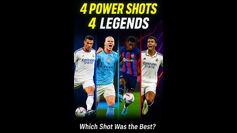 4 Power Shot Kings ⚡ Ronaldo, Haaland, Yamal & Bellingham Goals