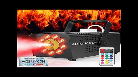 Fansteck Fog Machine with 9 LED Lights Automatic Smoke Machine with 12 Review