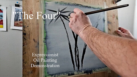 Serene Oil Painting | 'The Four' with Calming Music