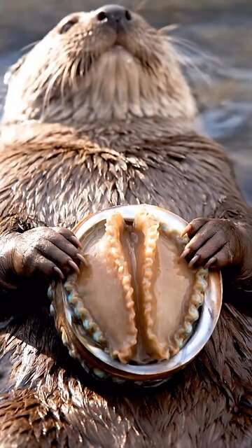 Flexible Otter Doing Fun Poses