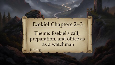 Ezekiel Chapters 2-3 (Bible Study)
