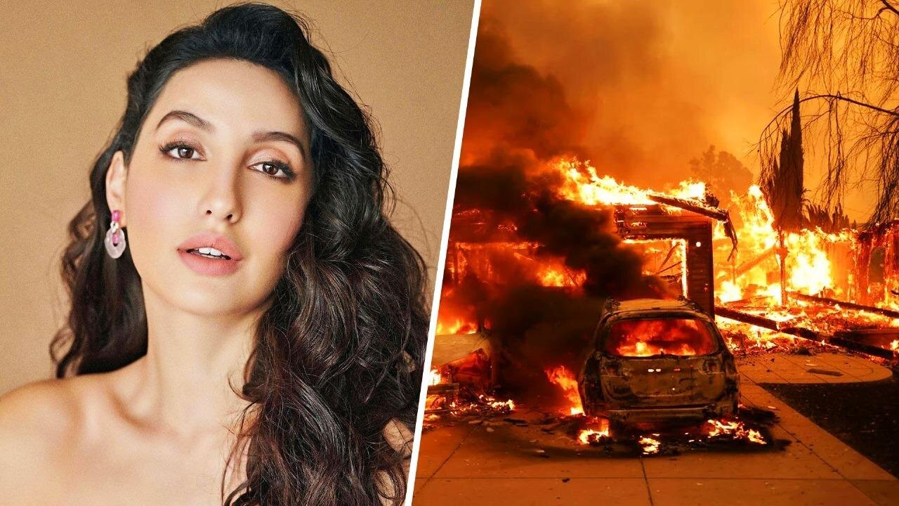 **"Nora Fatehi Caught in Los Angeles Fire: A Close Call for Bollywood Star"**