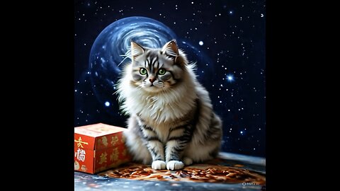 Cute Space Cat Gif