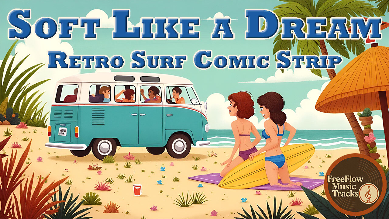 Soft Like a Dream – 60’s Beach Blanket Comic Vibes | FreeFlow Music Tracks