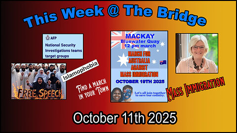This Week At The Bridge With Tine - March October 11th, Free Speech and the AFP