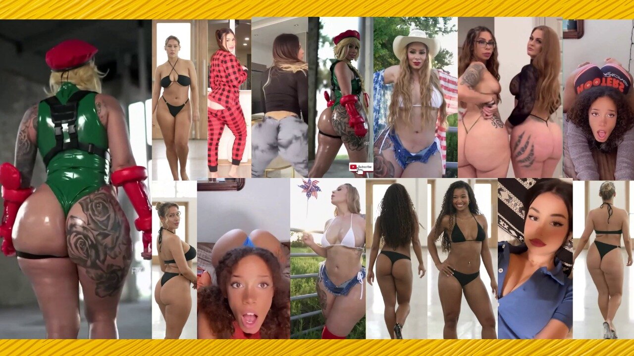 Ass compilation - Big bank tiktok challenge ❤️ClipchampGirls 2025