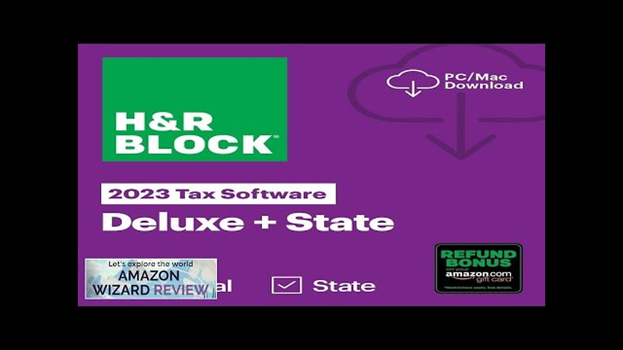 H&R Block Tax Software Deluxe + State 2023 with Refund Bonus Offer Review