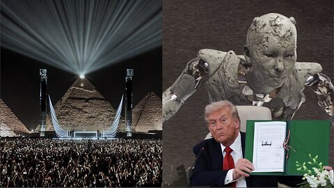 TRUMP'S PEACE DEAL & THE ANTICHRIST RITUAL AT THE PYRAMIDS FOR THE DAWNING OF THE NEW WORLD ORDER!