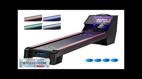 9 ft Roll & Score Arcade Game Table LED Electronic Scorer Home