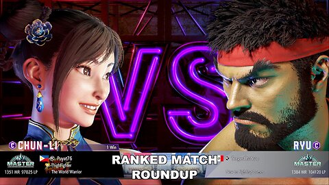 Kuya Kalbo SF6 Ranked Roundup. Chun Li Master Rank [Hori Fight Stick]