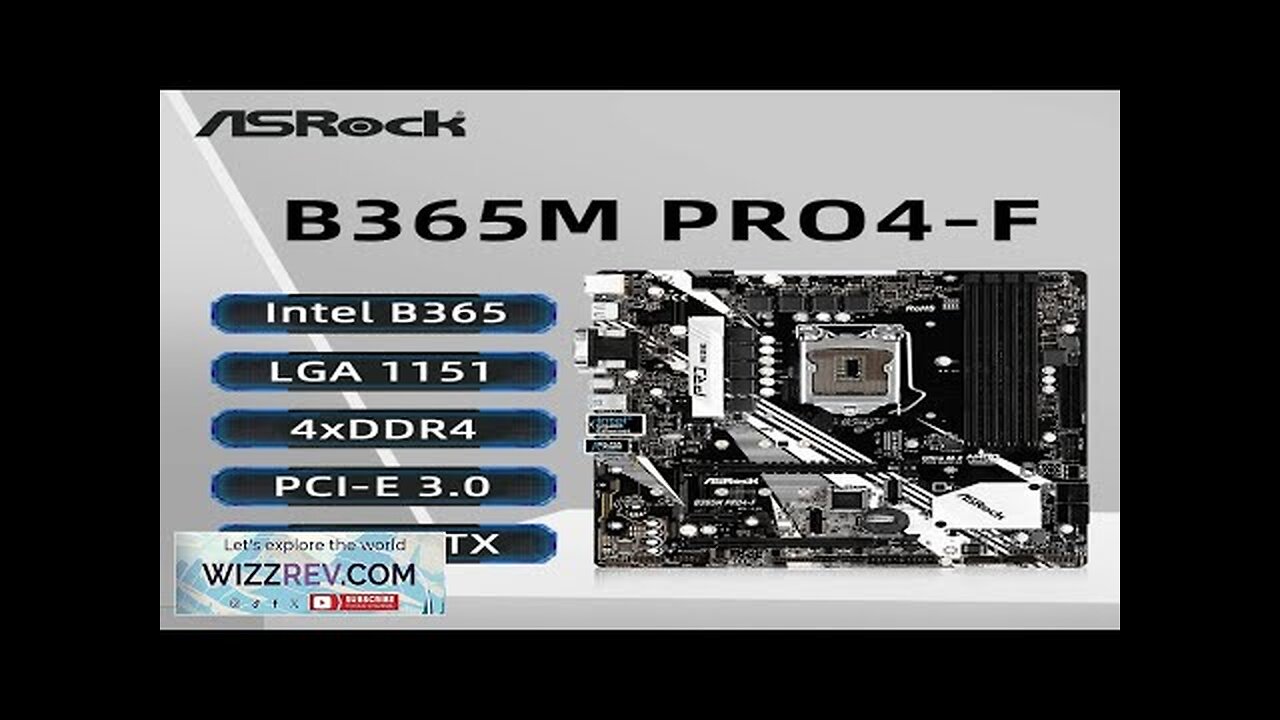 ASRock B365M Motherboard LGA 1151 Intel B365 DDR4 2666 Supports 9th Review