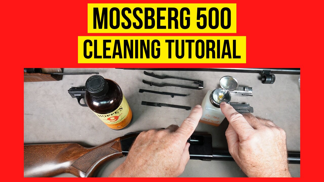 Mossberg 500 Cleaning. Disassemble, Clean & Lubricate 12 gauge Pump Shotgun