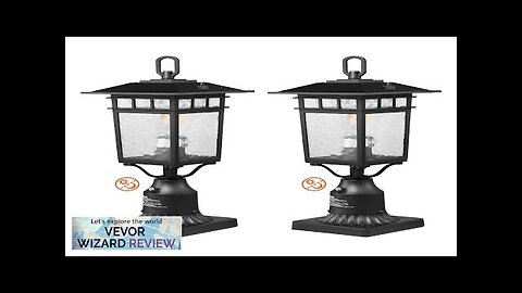 VEVOR 2 PCs Dusk to Dawn Outdoor Lamp Post Light Fixture 15.75in Review