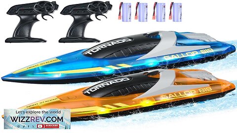 VEVOR 2 PCS RC Boat 2.4 GHz Remote Control Racing Boat 12 Review