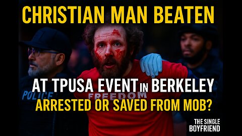 “Christian Man BEATEN at TPUSA Event in Berkeley 😳 | Was He ARRESTED or SAVED From the MOB?”