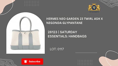 HERMÈS NEO GARDEN 23 TWIRL ASH X NEGONDA