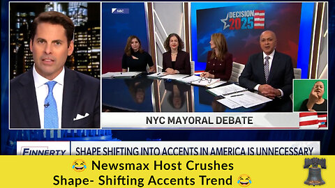😂 Newsmax Host Crushes Shape- Shifting Accents Trend 😂